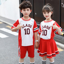 Childrens sports suits for men and women two sets of summer clothes
