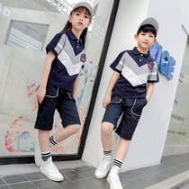 Kindergarten garden clothes summer new boys and women short-sleeved shorts casual fashion childrens school uniforms primary and secondary school students class uniforms