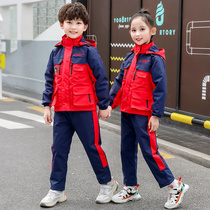 Autumn and winter new stormtrooper childrens school uniform Student teacher sportswear three-piece custom class suit Kindergarten garden suit