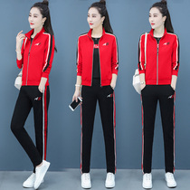 2021 sports suit womens age reduction early spring three sets kindergarten teacher garden clothes teacher work clothes kindergarten teacher clothes