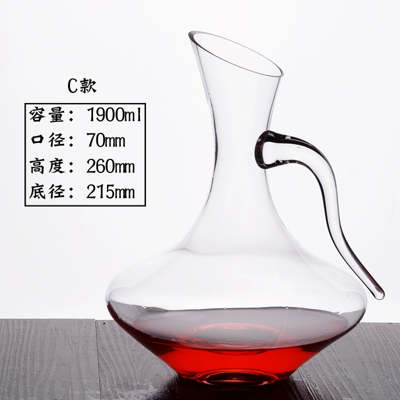 Rượu pha lê không chì pha lê ly nhanh decanter nhà cá tính Rượu vang châu Âu bình hông để gửi rượu - Rượu vang