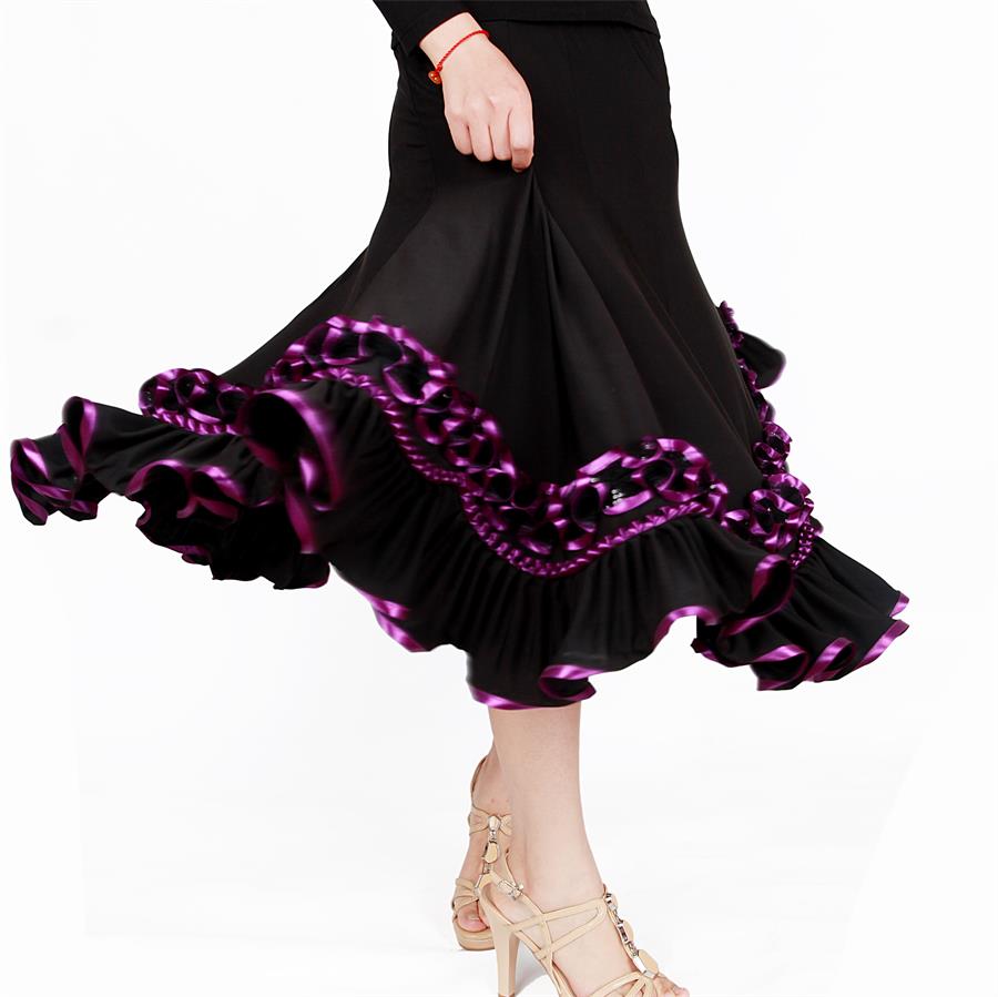 New large hem dance dress square dance dress special price waltz long dress for morden sequin social dance dresses 01