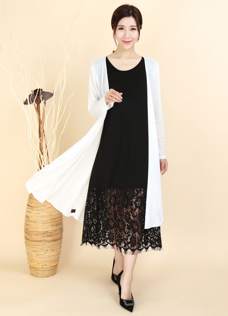 Shawl áo khoác chống nắng quần áo ngoài nữ 2018 mới mùa hè mỏng phần cardigan trong phần dài của băng lụa mùa hè buông thả hoang dã áo len mỏng