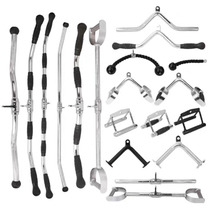 Special-shaped parts integrated fitness high pull-down bar pull handle double-ended rope rowing fitness equipment auxiliary accessories