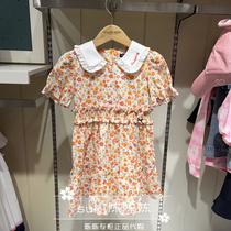 EK Clotheson Childrens Clothing Special Cabinet 2022 Summer Girls spliced Broken Flowers Children Dress dress EKOWC2423K