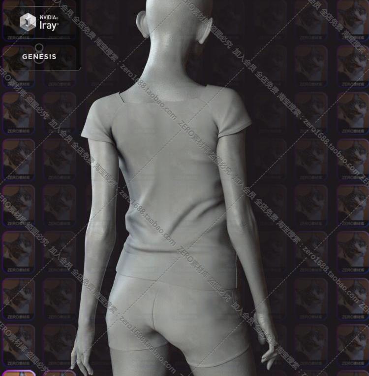 图片[17]-daz3模型 美丽欧美漂亮女孩模特 角色设计+发型 IM包G8-cg男孩