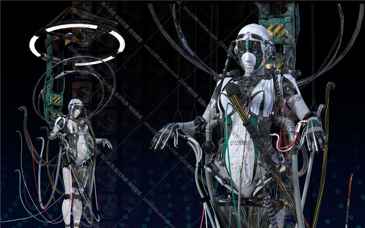 图片[10]-daz3d模型 人工智能CG科技机器人机甲角色设计科幻场景工程素材-cg男孩