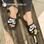 NIKE BENASSI SOLARSOFT SB thư logo lớn màu đen và trắng dép thể thao nam 840067-001 - Dép thể thao dép xỏ ngón nam