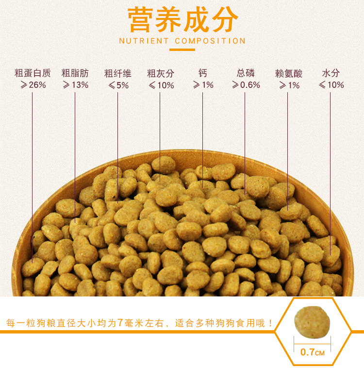 thực phẩm thịt bò Chó con vào một công thức dinh dưỡng giống phổ biến chủ nhân của chó Wei Chuan Thực phẩm 2,5 kg 5 kg Golden Retriever Chó Thực phẩm - Chó Staples thức an cho chó bao 20kg