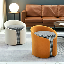 Nordic Round Sofa Pier Living-room Sofa Stool Backrest Soft Sitting Mound Cloister room stool Stool Changing Stool bedroom Dressings Stool