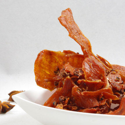 Shandong Teater Leia Wutai Shizong Authentic Dried Meat 90g pork slices snacks snack meat Dry casual ready-to-eat