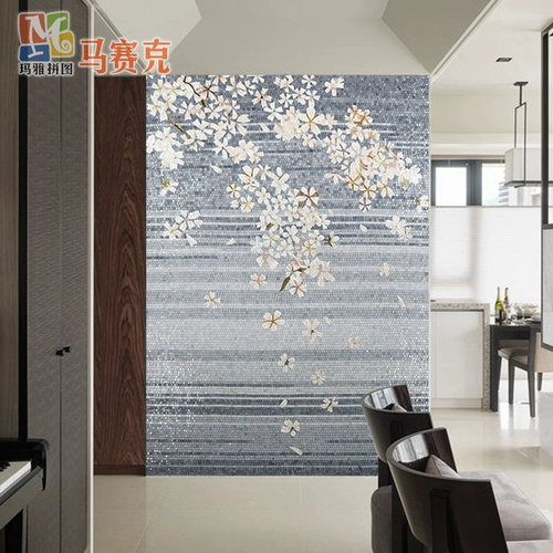 Бутик Hyundai Patoultry Mosaic стеклянный фоновый фона стена крыльца гостиная головоломка вырежьте индивидуальную машину бесплатную доставку