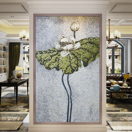 玛雅拼图 Стеклянная мозаика Фоны Фоны Стена Голубая лотос Лотос Стримлярная головоломка