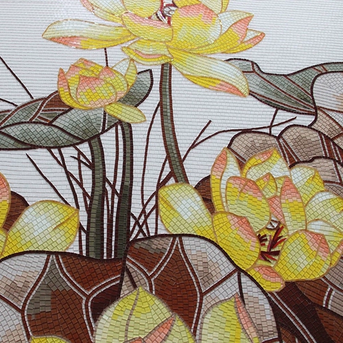 Современный цветок лотоса, головоломка, хрустальная мозаика