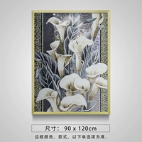 [Модель из чистой мозаики] 90×120 см, настоящая инкрустация, цвет рамы на ваш выбор