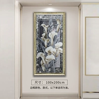 [Дополнительная мраморная версия] 100×200 см настоящая инкрустация, цвет рамы на ваш выбор