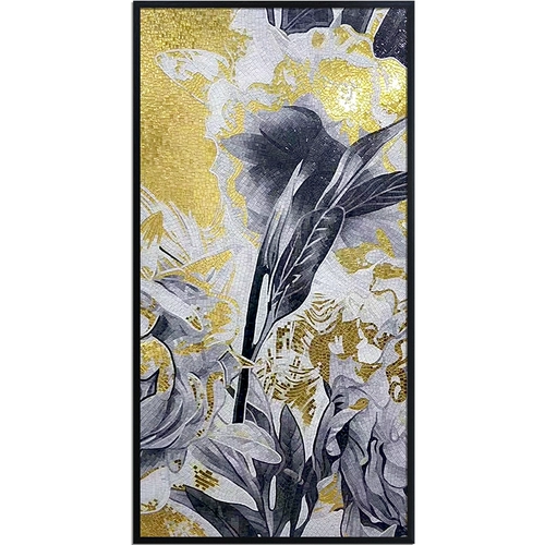 Золотая фольга стеклянная мозаичная плитка фоновая настенная крыльца проход с физическим европейским стилем мастерство роспись плитка