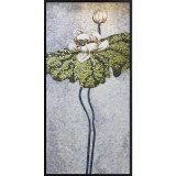 玛雅拼图 Стеклянная мозаика Фоны Фоны Стена Голубая лотос Лотос Стримлярная головоломка