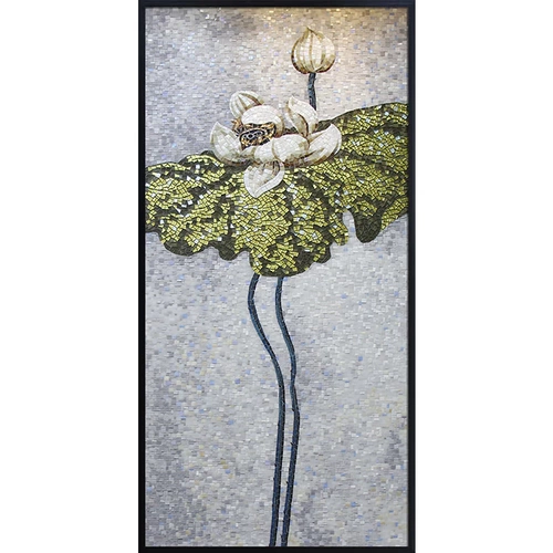 玛雅拼图 Стеклянная мозаика Фоны Фоны Стена Голубая лотос Лотос Стримлярная головоломка