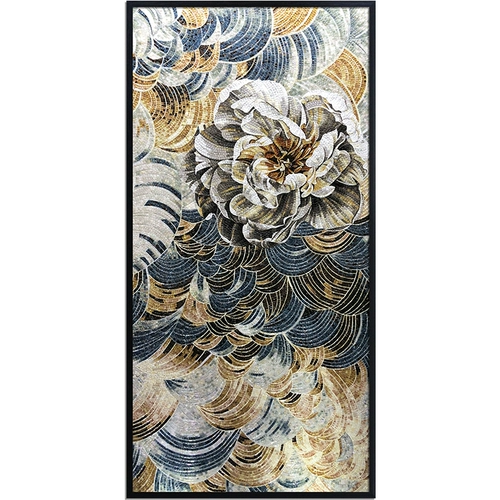 Простая современная мозаичная фона стена популярность телевизионная телевизионная крыльца стекло закварение головоломка