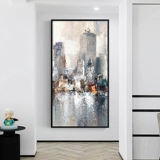 玛雅拼图 Современное городское крыльцо Большое расстояние коридора Фоновое фоновое рисование стен индустрия Вертикальная версия Вертикальная версия инкрустация висящей живописи