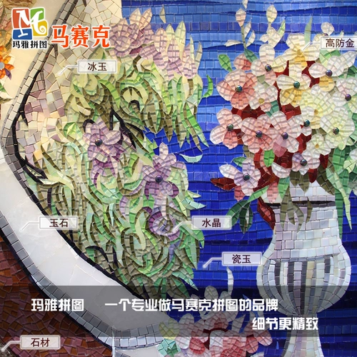 玛雅拼图 Средиземноморская пейзажная пейзажа кристаллическая мозаика головоломка европейской веранды