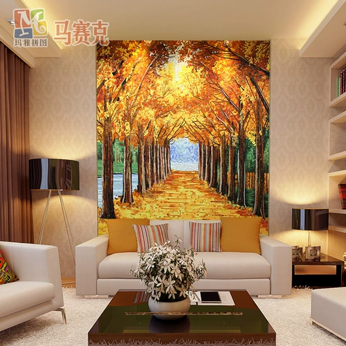 Golden Avenue Foine Wall Mosaic Puzzle Европейская в стиле гостиная ресторан