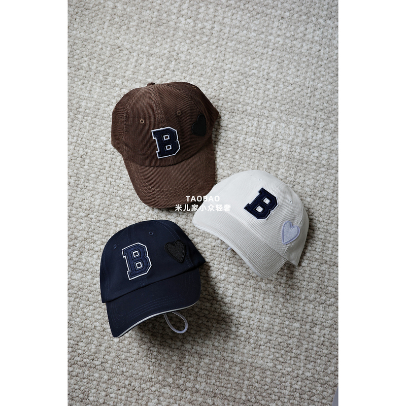 Japanese Style, Big Head Friendly~ Bib Embroidered Baseball Cap, Very Easy to Wear~ Japanese Style, Big Head Friendly~ Bib Embroidered Baseball Cap, Very Easy to Wear~