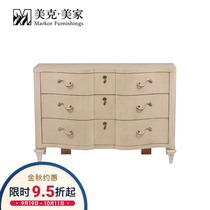 Meike Meijia American Village New Traditional European Pine Side Cabinet Living Room Furniture Bucket TRA-CLOSTO-019