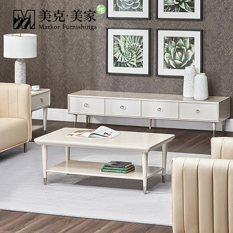 (New) Markt Meijia Jane Italian Turin Modern Simple Living Room American Light Luxury Coffee Table TV Cabinet Small Corner Table