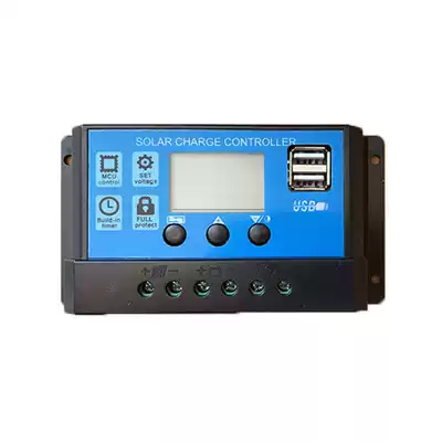 Solar controller 10A20A30A 12 24v dual USB household solar power controller charging