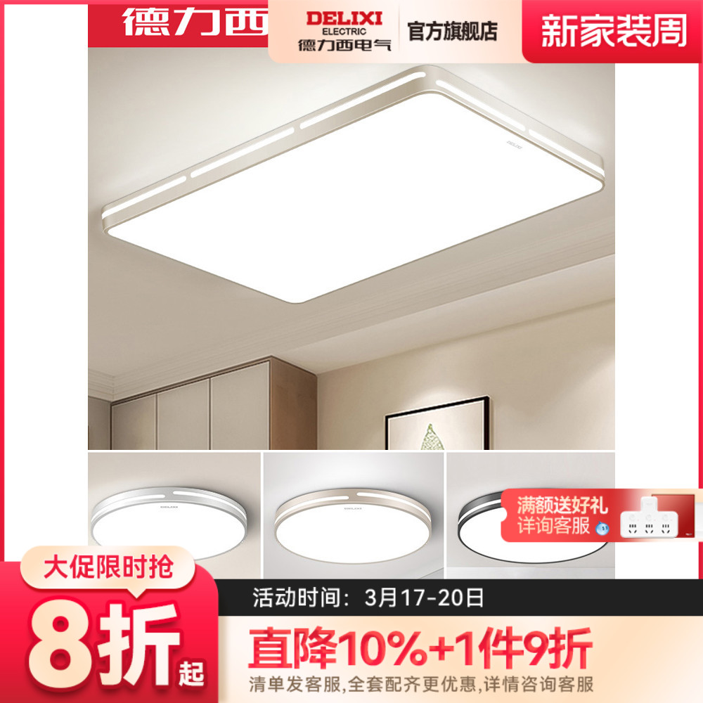 Delici Lighting LED Ceiling Lighting Modern Simple Atmosphere Nordic Bedroom Living Room Lighting New Energy Saving