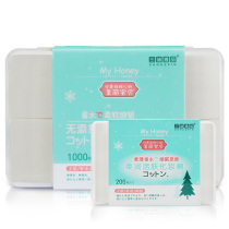 Three Dietrys boxed Makeup Cotton 1000 Pieces of Cosmetic Cotton Beauty Institute Special Disposable Medecor Cotton Slim Fit
