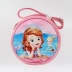 Sophia Princess Children Round Round Bag Bag PU Leather Ice Romance Aisha Shoulder Bag Girl Small Tide Bag - Túi bé / Ba lô / Hành lý Túi bé / Ba lô / Hành lý