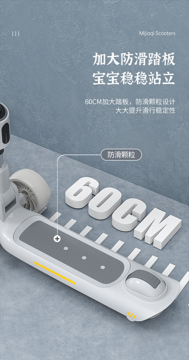 Самокат 外贸出口滑板车儿童三合一滑板车宝宝滑行车可坐可滑一键折叠2-12 OTHER