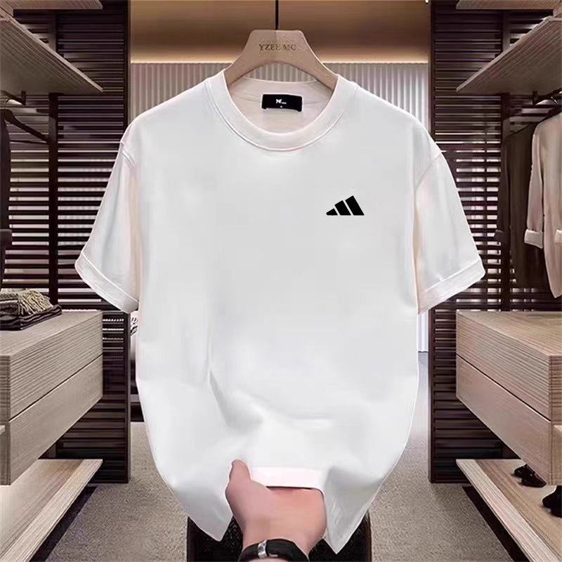 Ole Brand Heavyweight Pure Cotton Short-Sleeve T-Shirt for Men, Summer Half-Sleeve 2026 New Style, Loose-Fitting Sports Base Shirt for Teenagers