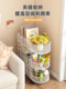 Bookshelf Floor-Standing Storage Rack Mobile Desk-Side Student Book Storage Rack Integrated Picture Book Rack Bookcase with Wheels