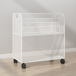 Bookshelf, Floor-Standing Storage Rack, Office Desk, Small Trolley, Under-Desk Book Storage Rack, Movable Children's Bookcase, Picture Book Rack
