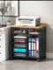 Office Desk File Storage Rack, Floor-Standing Under-Desk Printer Storage Rack, Movable File Rack, Layered Storage Cabinet