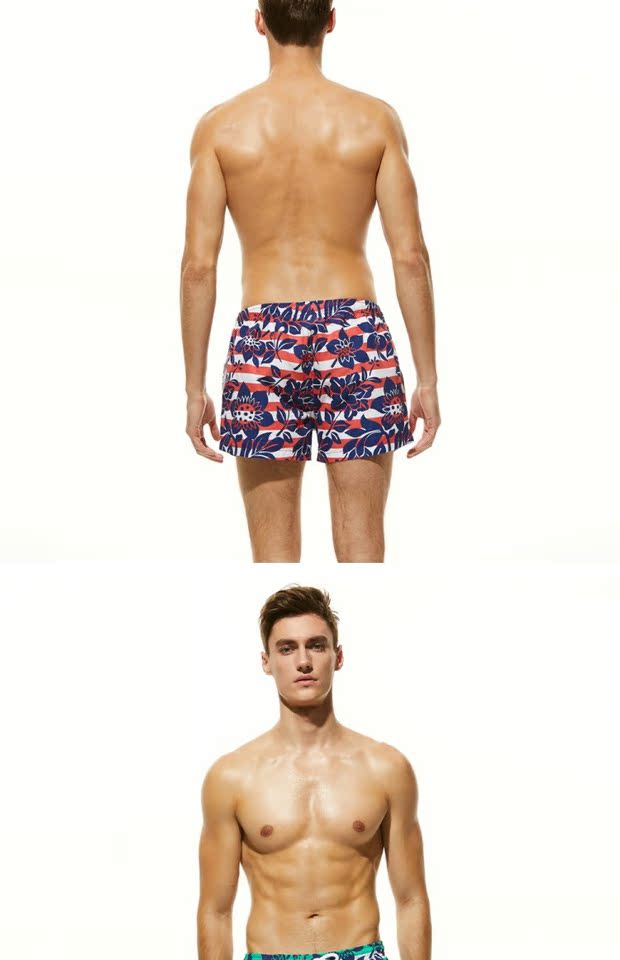 Quần đi biển nam Hibbing cỡ lớn 3 điểm nam bơi lướt in quần short nhanh khô thông thường thể thao ba quần 	quần 7 màu đi biển