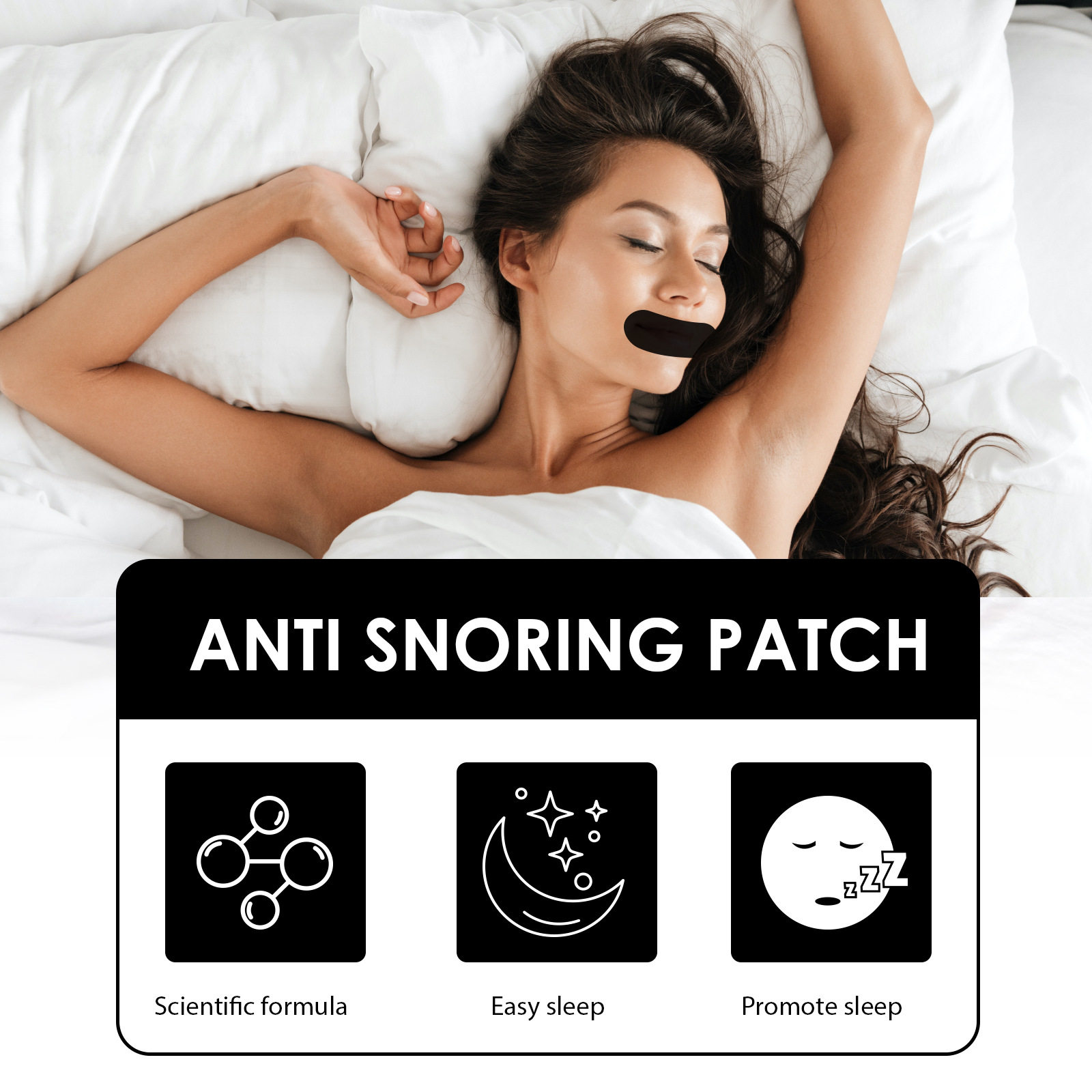 Анти-храп продукты 儿童成人闭口贴防打鼾贴唇贴口呼吸矫正贴sleep patch mouth tape