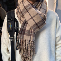 Japanese plate scarf boyfriends birthday present in winter 2021 new tide student young man around the neck