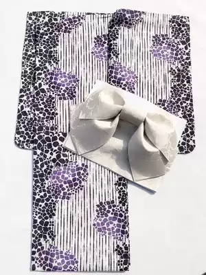Cotton yarn exported to Japan kimono yukata plain color three-piece set 278 single piece 198 yuan