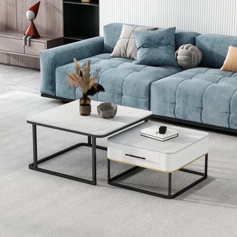 Nordic slate coffee table table living room home small apartment modern minimalist bills simulation love personal