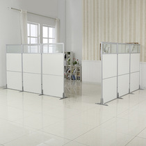 Custom Office Brief Sheet Glass With Wheels Partition Wall Folding Mobile Factory Workshop Push-and-pull Active Screen