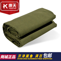 Thickened green canvas industrial canvas canvas fabric military green sail tarpaulin waterproof cloth sunscreen can be customized