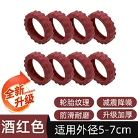 Бордовый износостойкий нескользящий чемодан, увеличенная толщина