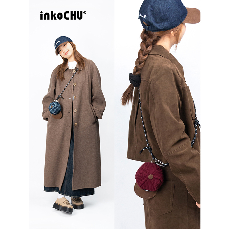 Yange Inkochu Original Earphone Case Carabiner Baseball Cap Bag Charm Coin Key Couple Small Bag
