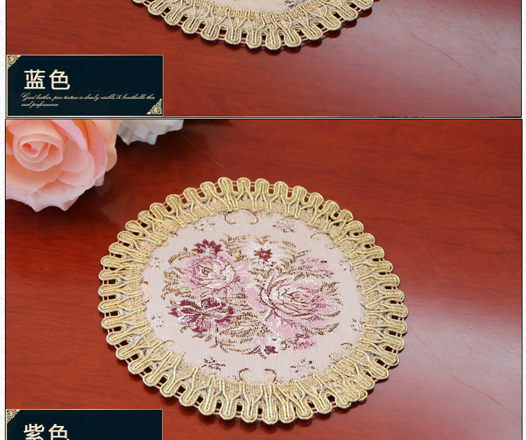 Jin Hào mới Tây placemats châu Âu đế lót ly cách nhiệt mat mat bát mat mat bảng chống nóng pad gạt tàn nhà - Khăn trải bàn khăn trải bàn kính