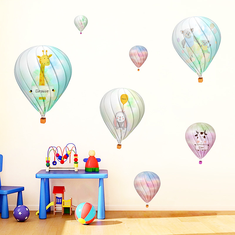 Lovely Nordic Jane Cartoon Abstract Animal Balloon Balloon Room Pattern Bedroom Painting Painting